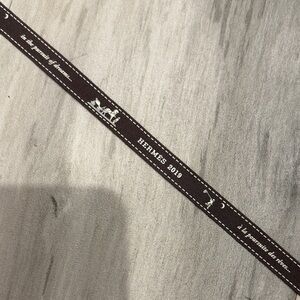 Hermes Brown Ribbon